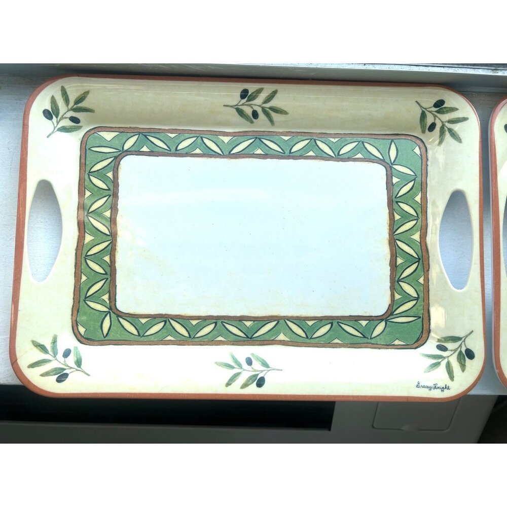Sakura Les Olives Trays Replacements Two 10.5 x 15 inch trays